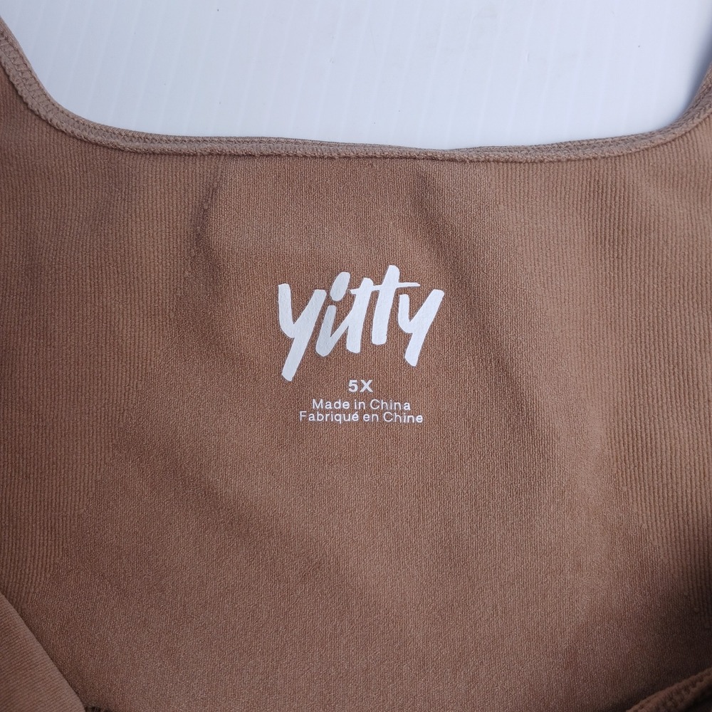 Yitty Nearly Naked Shaping Midi Bra 5X Taupe Ruched Seamless MD2250597 NEW - Picture 6 of 7